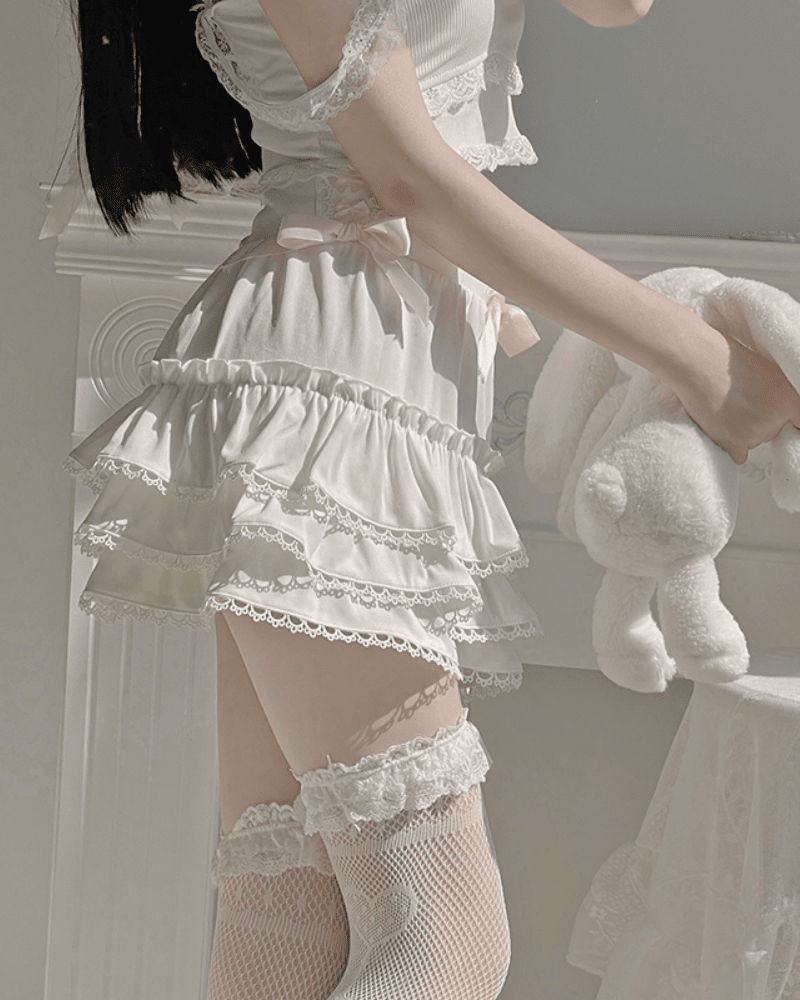 Double Lace Fairy Cake Skirt KITTYDOTT 