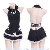 Sexy Lace Black Maid Dress