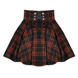 Black Red Plaid Ribbon Skirt SD00452 Skirt SYNDROME - Cute Kawaii Harajuku Street Fashion Store 