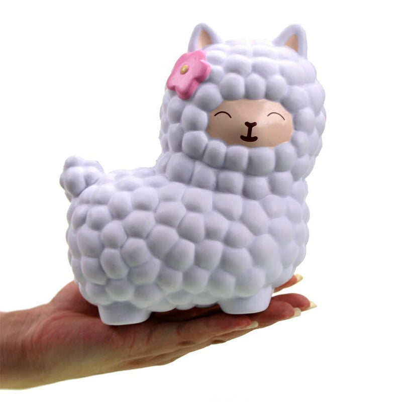 white alpaca squeeze toy stress ball stress relief autism stim stimming kawaii fairy kei by kawaii babe
