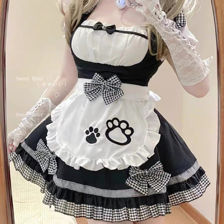 Cute Kitten Maid Dress