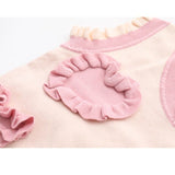 Kawaii Pink Ruffle Heart Knitted Vest cutiepeach 