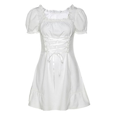 Princess White Corset Dress