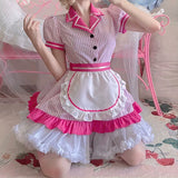 Striped Barbie Pink Maid Dress
