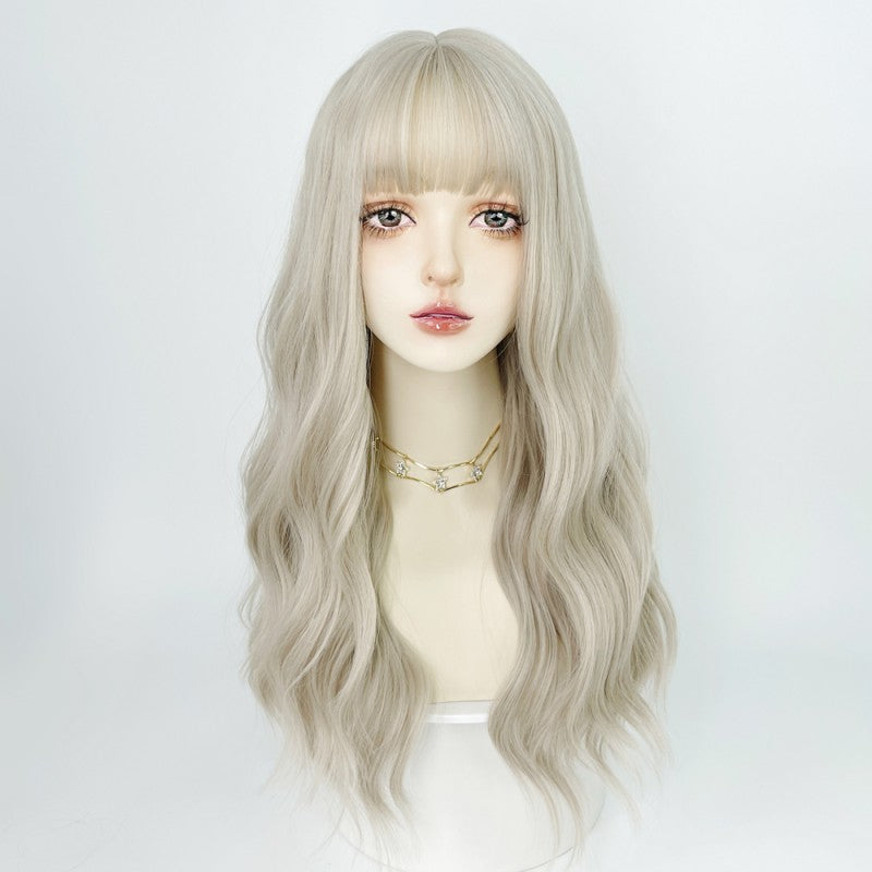 Platinum Light Long curly Wig