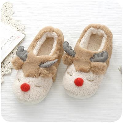 Pastel Reindeer Slippers