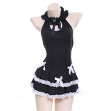 Sexy Lace Black Maid Dress
