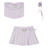 Two-piece Romantic Purple Skirt