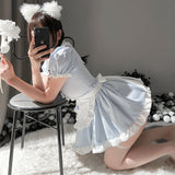 Baby Blue Milk Maid Dress