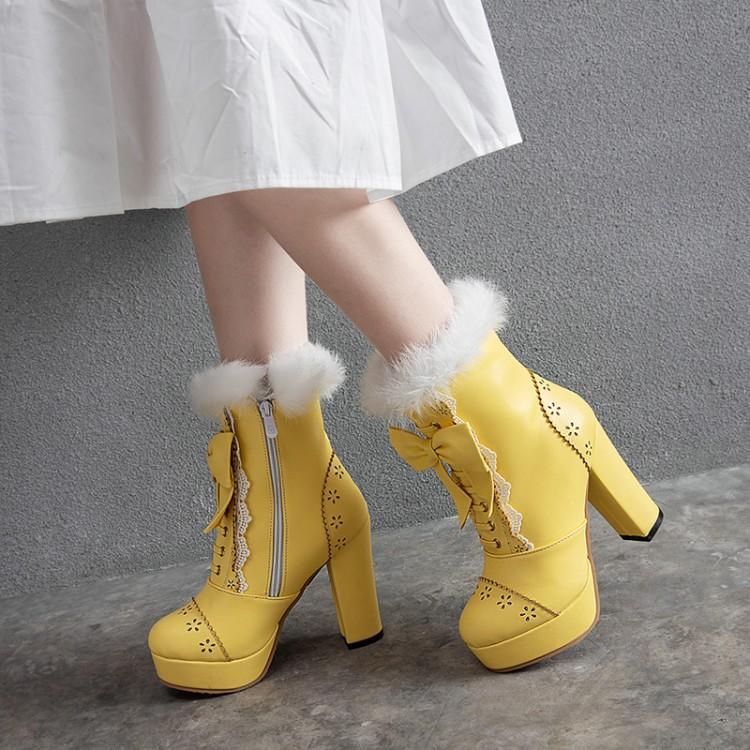 Lolita Winter Boots Shoes SD00853 - SYNDROME - Cute Kawaii Harajuku Street Fashion Store