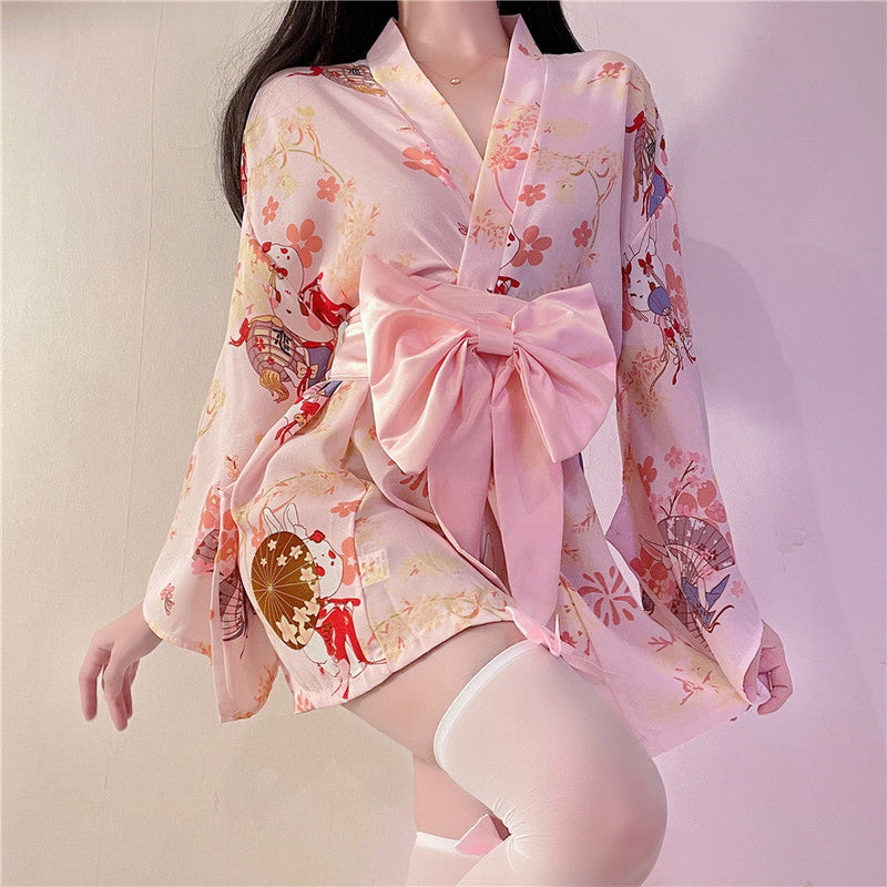 Japanese Cherry Blossom Short kimono