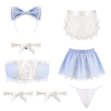 Cosplay Blue Maid Lingerie
