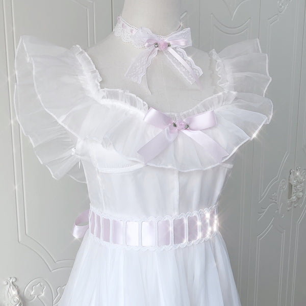 Ballet Angel Pink Bow Dress