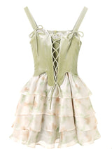 Cammie Tae Pink Corset Dress With Optional Cardigan Set