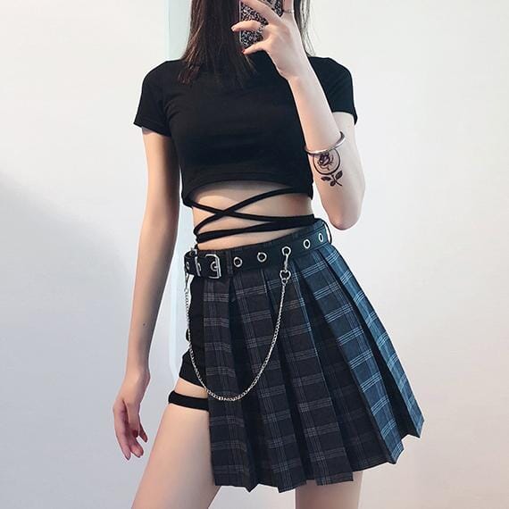 K-Pop Star Outfit SD00125 Skirt SYNDROME - Cute Kawaii Harajuku Street Fashion Store 