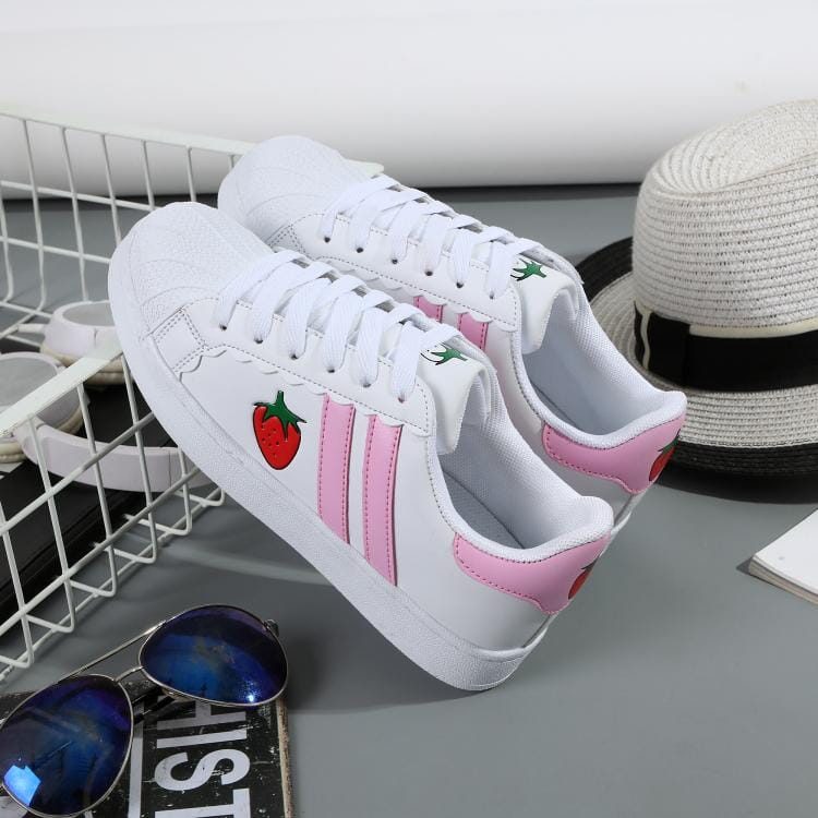 Strawberry Sneakers Shoes SD00616 Shoes SYNDROME - Cute Kawaii Harajuku Street Fashion Store 