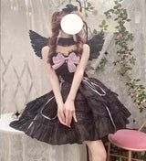 Angel Assembly Lolita Dress - Black Purple / S - dress