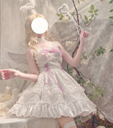 Angel Assembly Lolita Dress - White Pink / S - dress