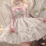 Angel Assembly Lolita Dress - White Purple / S - dress