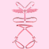 Angel Wing Harness - Pink Full Set - angel, angel wings, angels, harness, harnesses