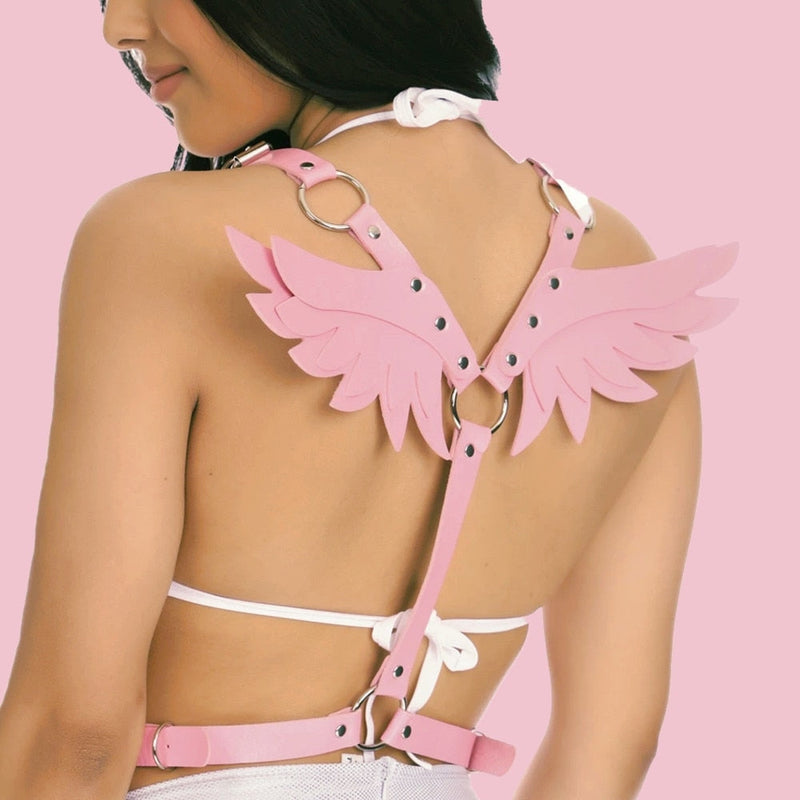 Angel Wing Harness - Pink Wings - angel, angel wings, angels, harness, harnesses
