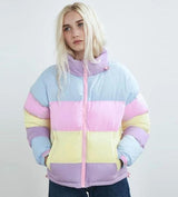 candy colored fairy kei bomber jacket winter coat puffy poofy pastel kei harajuku japan hooded hoodie cold weather by kawaii babe