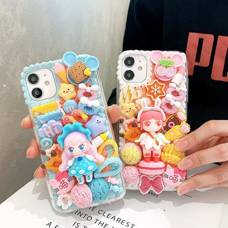 Pink Decoden Kawaii Candy Phone Case Android
