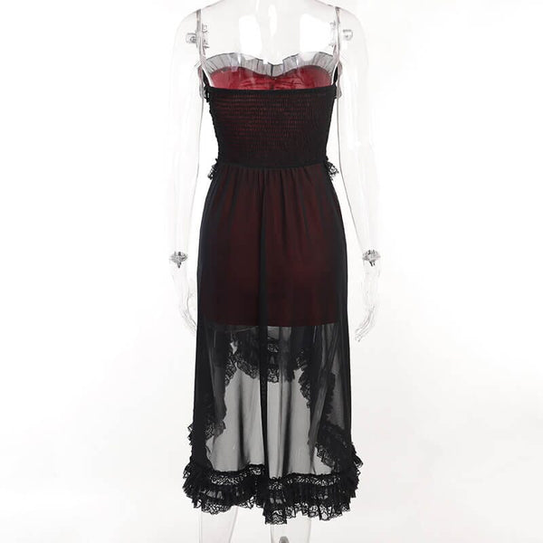 Fairy lace goth dress ah0193 Dresses CUTIEKILL Dress only Black S