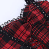 Punk girl rivet suspender ribbon dress ah0134 Dresses Cutiekill 