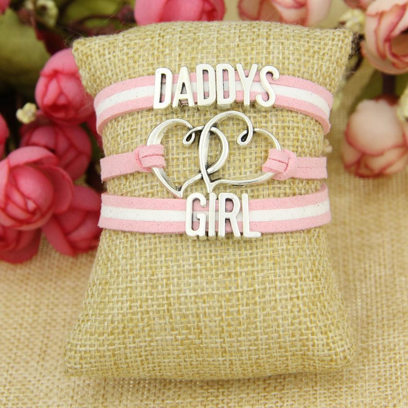 Pink Daddy's Girl Wrap Bracelet ABDL AGe Play DD/LG Fetish Kink Vegan Leather by DDLG Playground