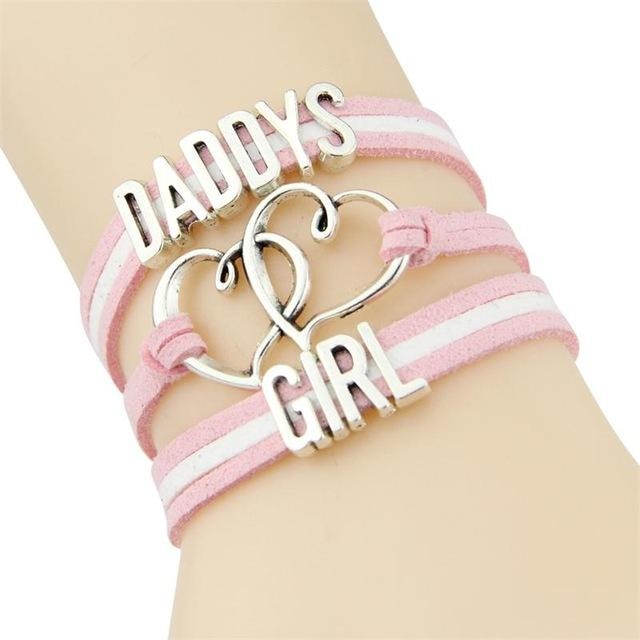 Pink Daddy's Girl Wrap Bracelet ABDL AGe Play DD/LG Fetish Kink Vegan Leather by DDLG Playground