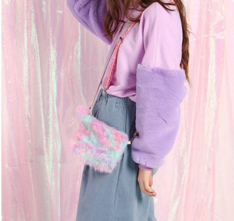 Fuzzy Plush Handbag – KITTYDOTT