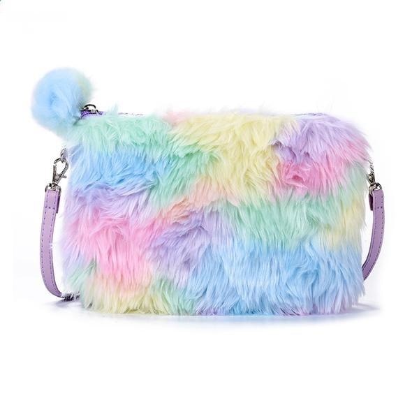 Fuzzy Plush Handbag
