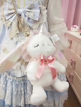 Giggling Baby Bun Purse - Pink Unicorn Bunny - bags,fairy kei,fairy keis,handbags,kawaii
