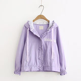 Lavender Bun Windbreaker - coat