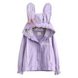 Lavender Bun Windbreaker - Purple - coat