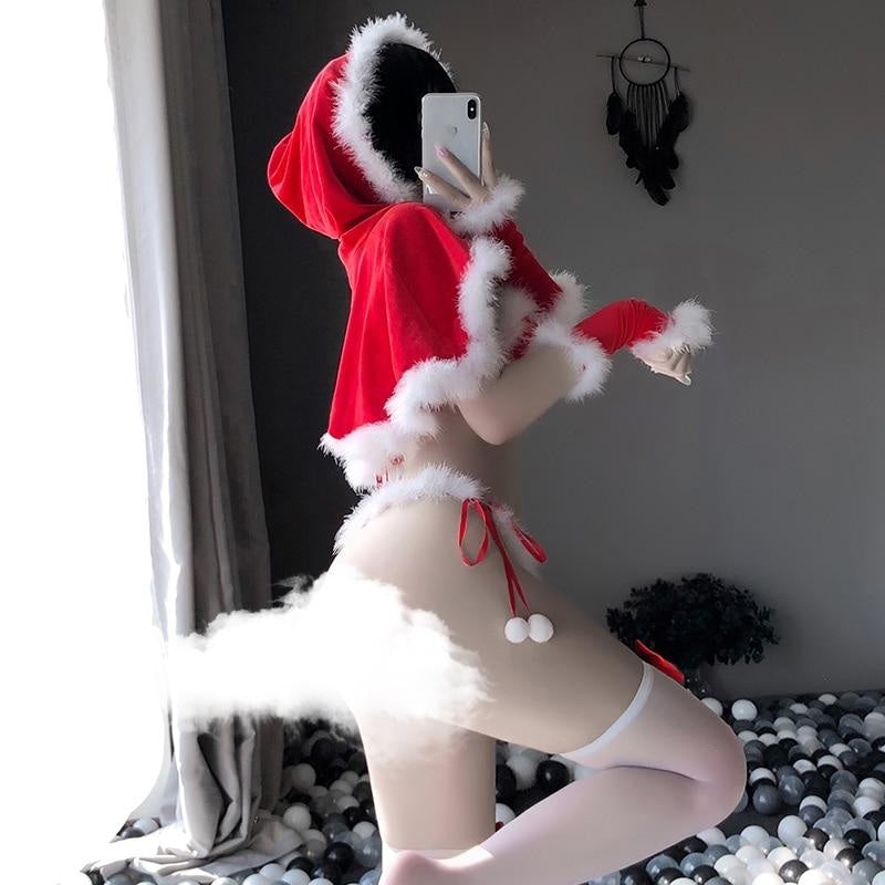 Mrs Clause Lingerie Set - christmas, christmas santa, festive, holiday, kiss my ass