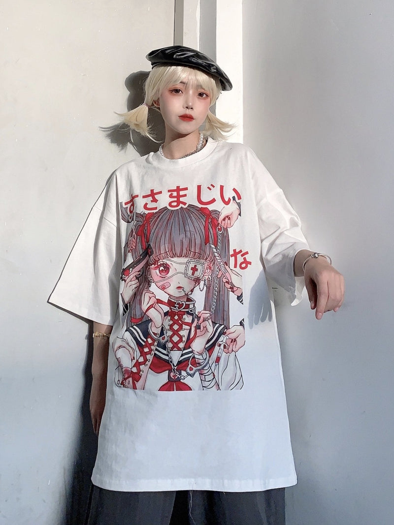 Aesthetic Summer Baby Tee Streetwear Gothic Harajuku loded diper
