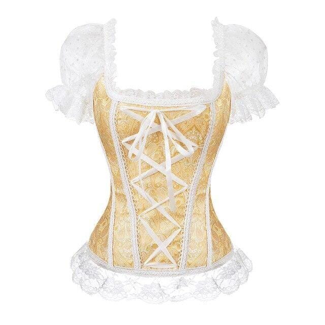 Genuine Princess Corsets - Up To 6XL bustier Kawaii Babe Gold S 