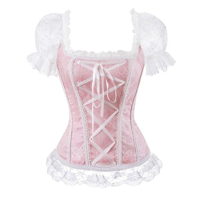 Genuine Princess Corsets - Up To 6XL bustier Kawaii Babe Pink S 