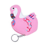 3d kawaii harajuku japan fashion coin bags keychain pink flamingo zipper pouch satchel bag by kawaii babe