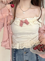 Ruffled Fairy Doll Tank - angelcore, baby girl, babygirl, belly shirt, shirts