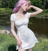 Princess White Corset Dress