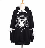 Satanic Bunny Hoodie Sweater Kawaii Babe 