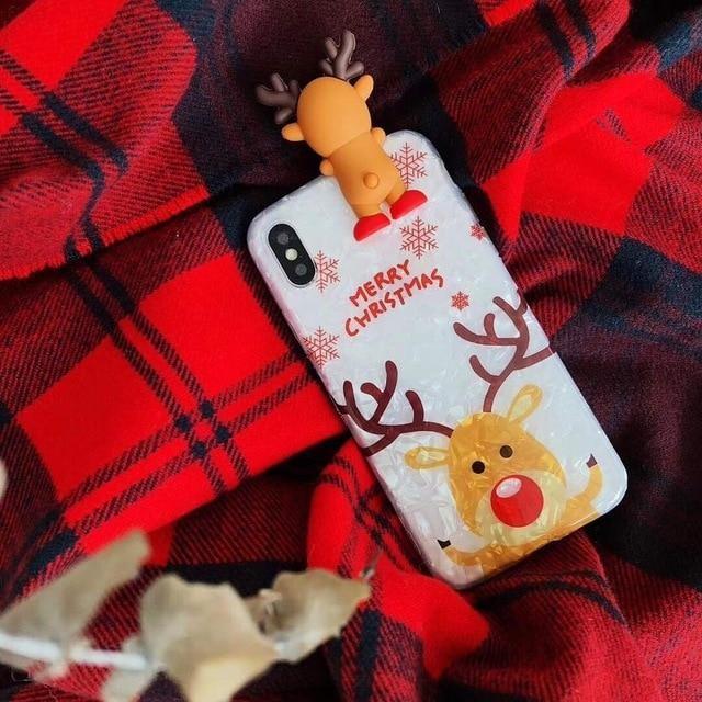 Shimmering Holiday iPhone Case - for iPhone 6 6S / Reindeer - phone case