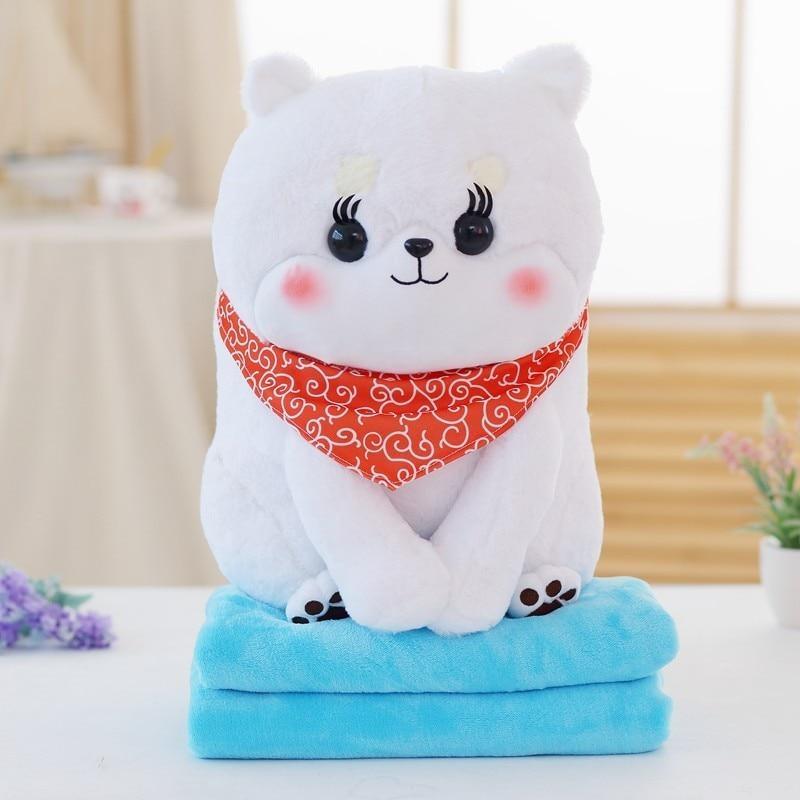 Tiny Pupper Plush & Blanket Set - Dog only 50cm / White - plush toy